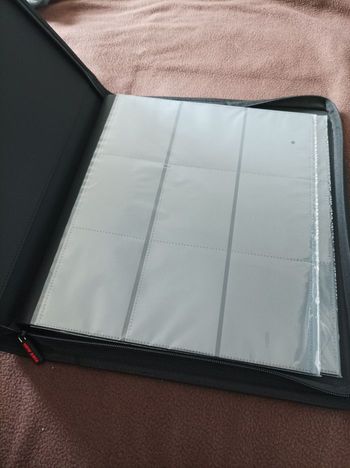 Classeur binder noir pour toploaders Zip fermeture éclair 