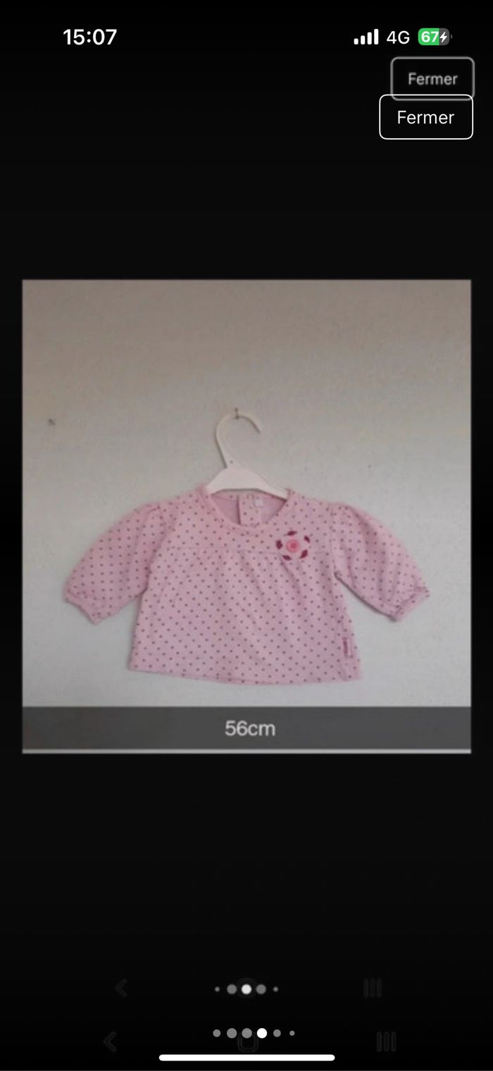 Lot de vêtements bébé 1 mois 56cm - photo numéro 4