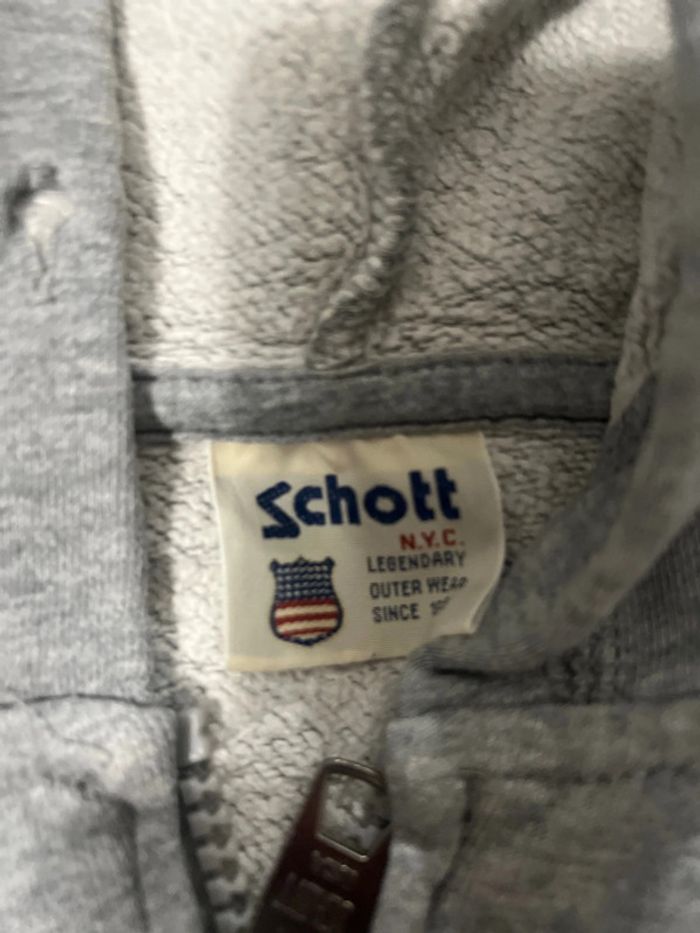 Hoodie Zippé Schott - Taille M (16 ans) - photo numéro 3