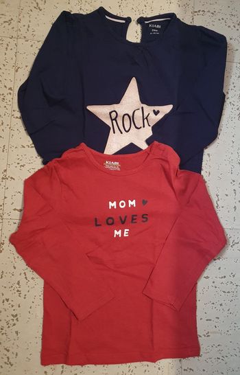 Lot tee shirt 24 mois