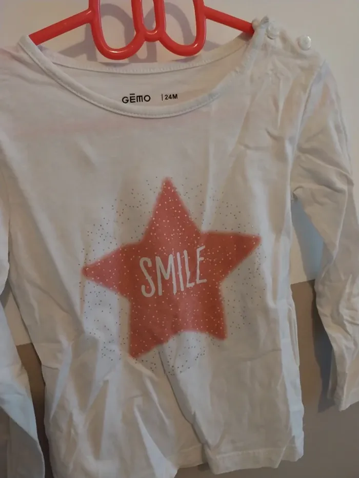 Tee shirt manches longues 24 mois - photo numéro 2