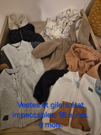 Vestes et gilets 6 mois