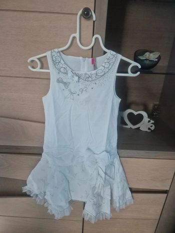 Magnifique robe de cérémonie orchestra blanche 8 ans état neuve