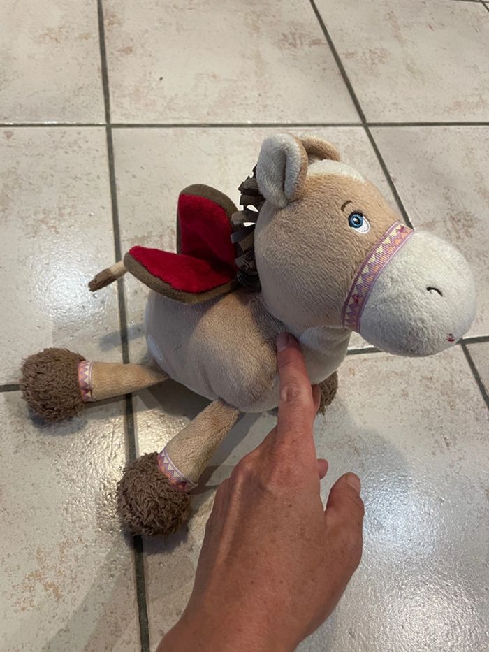 Peluche musicale cheval Candide