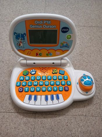 Ordinateur Petit Genius Ourson Bleu