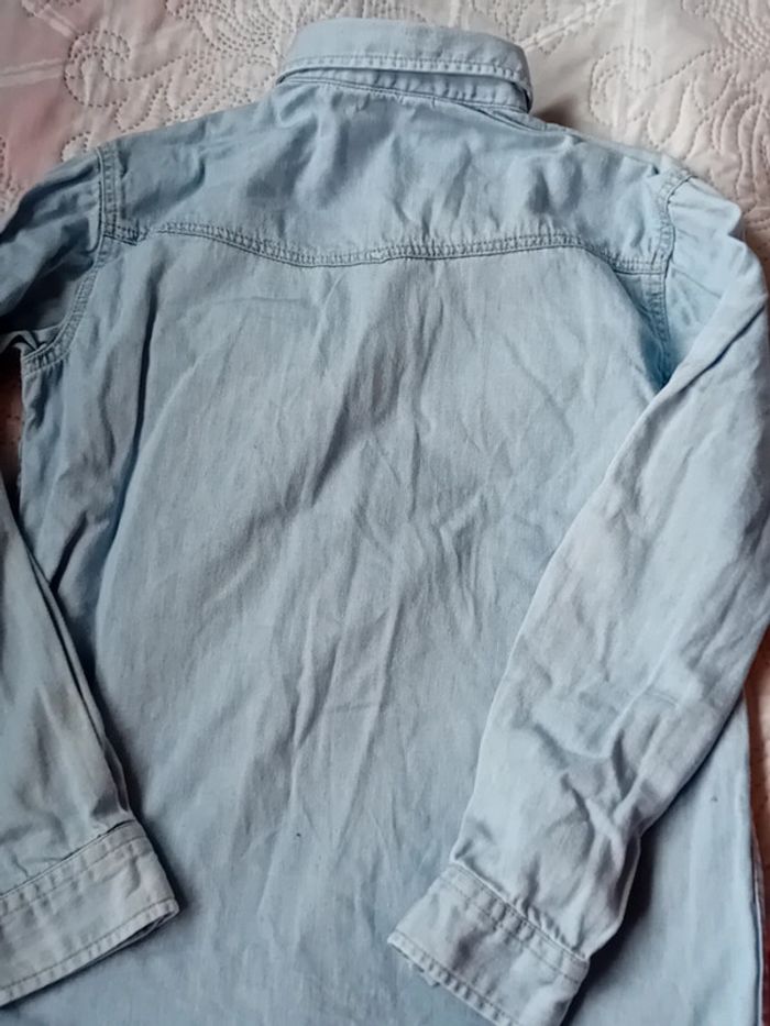 Chemise en jean léger bleu garçon 9/10 ans LC waikiki - photo numéro 12