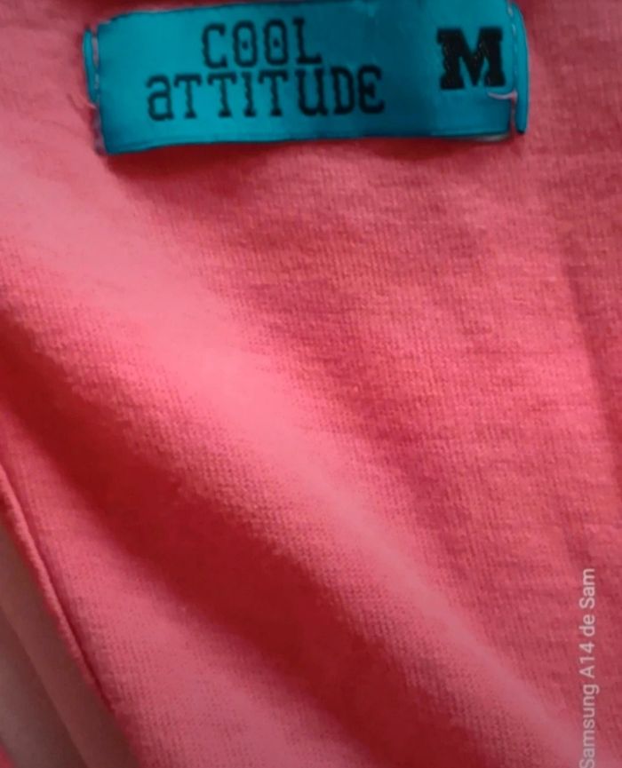Débardeur rose cool attitude M - photo numéro 3