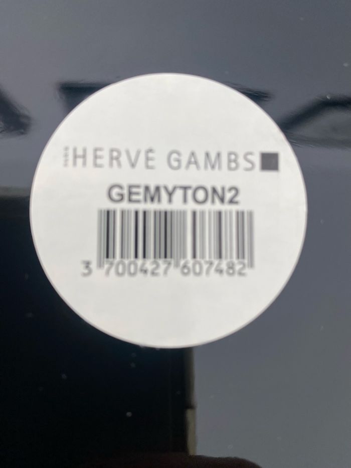 Vase Hervé Gambs en verre noir avec fleurs incluses - photo numéro 4