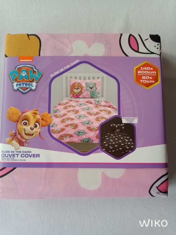 Parure paw patrol lumineuse 140x200cm - photo numéro 2