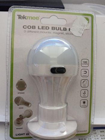 Ampoule à poser à pile