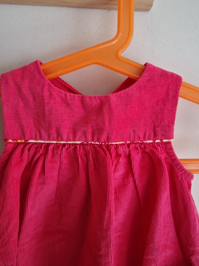 Robe bébé 3 mois jacadi rose velours - photo numéro 2