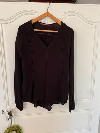 Blouse noire esprit romantique Comptoir des Cotonniers taille 38