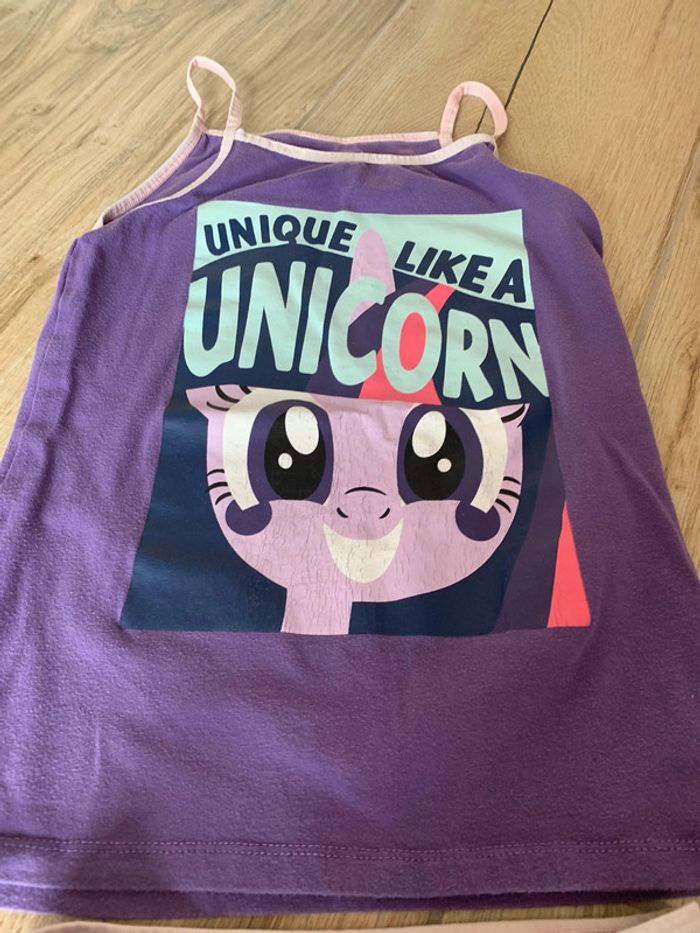 Pyjama haut et culotte taille 8 ans licorne - photo numéro 2