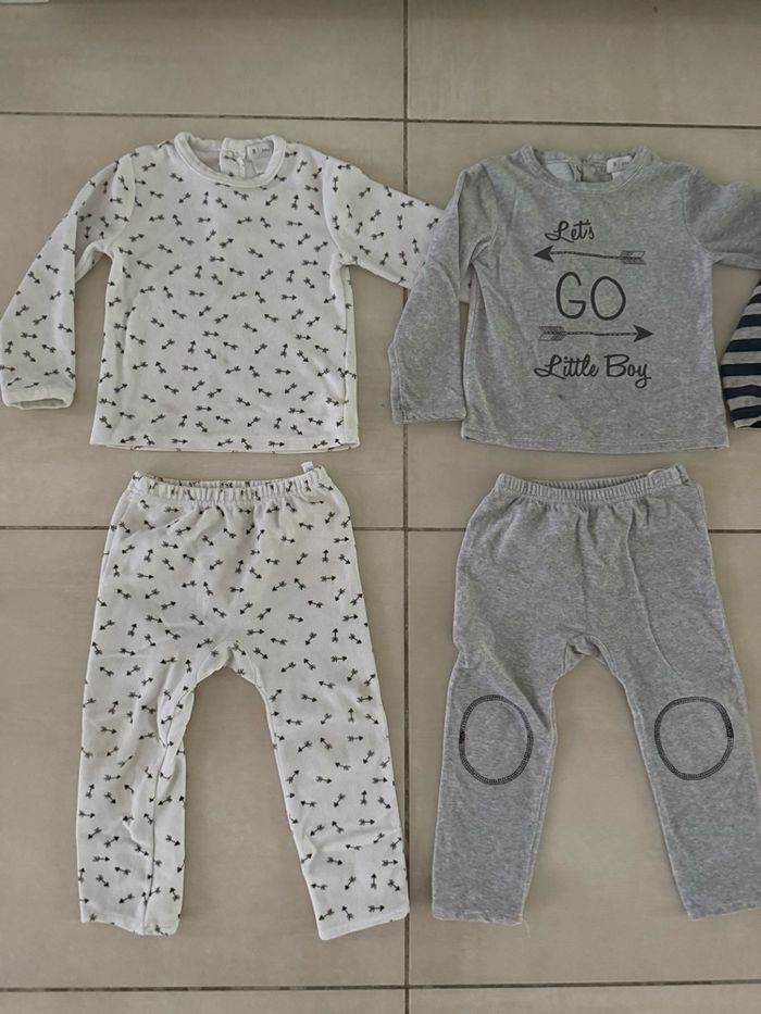 Lot de 3 pyjamas velours taille 3 ans la redoute et Mickey - photo numéro 2