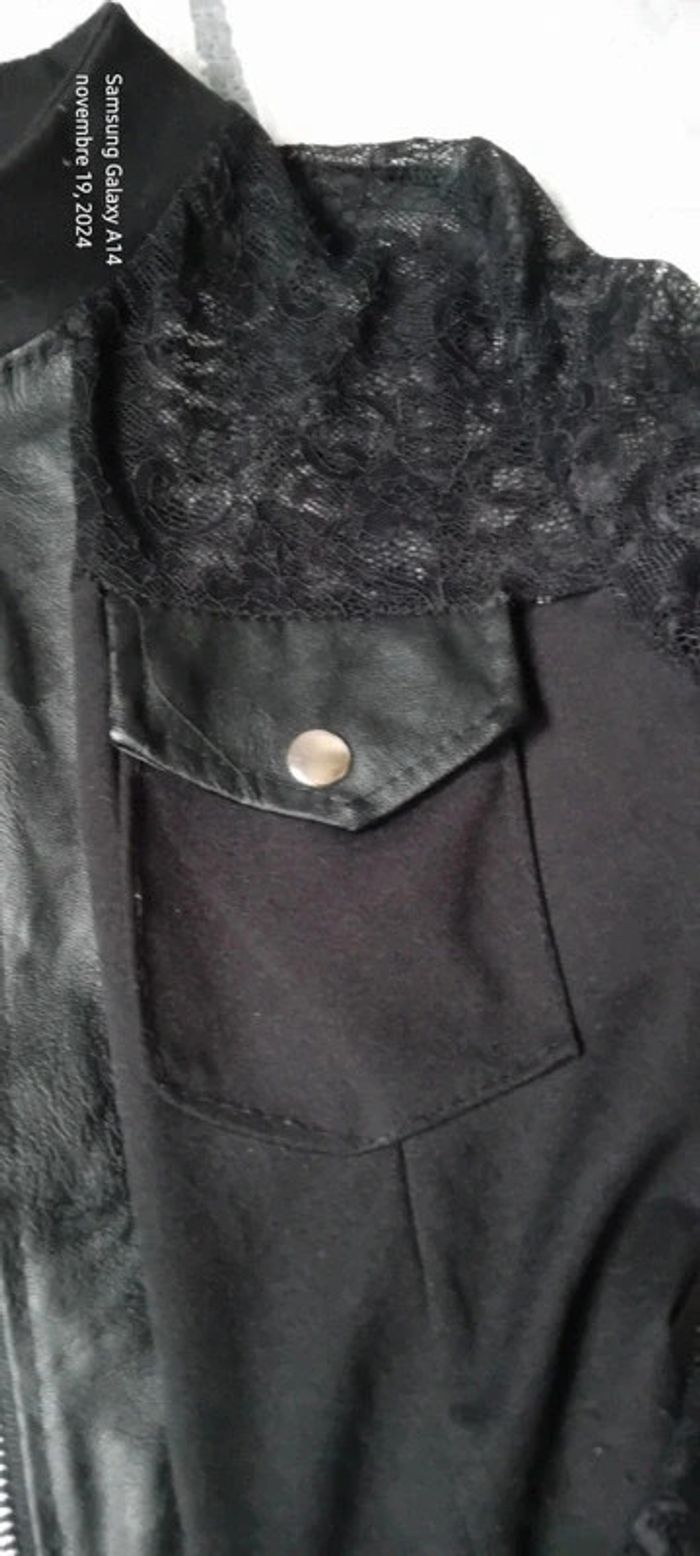 Robe sexy bimatiere avec dentelle et fermeture éclair femme M made in italy - photo numéro 11