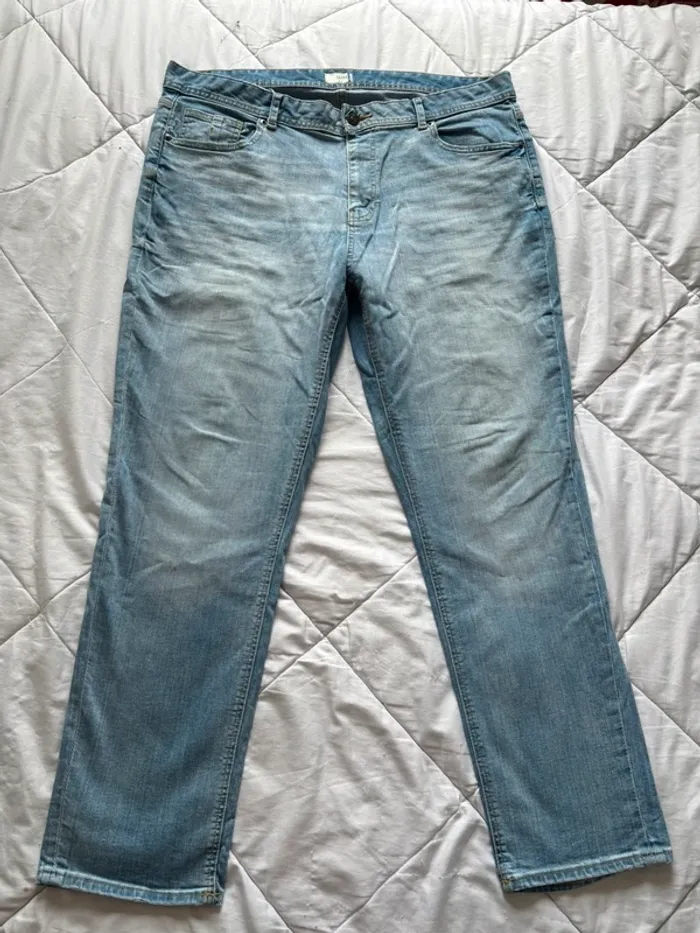 Jean homme Kiabi éco-conception – coupe slim – taille 2XL/50 – bleu clair - photo numéro 2