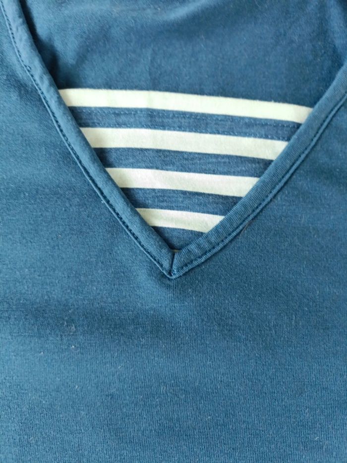 Tee-shirt bleu Anne de lancay - photo numéro 3