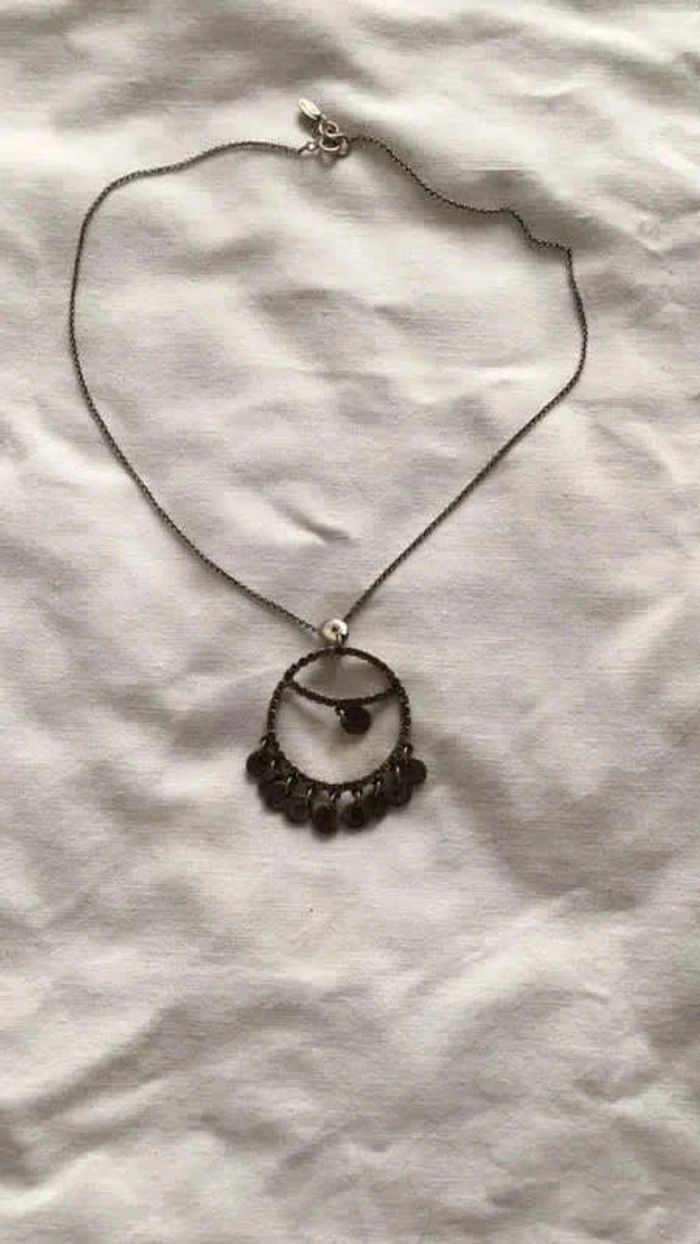 Collier Scooter à sequins en argent