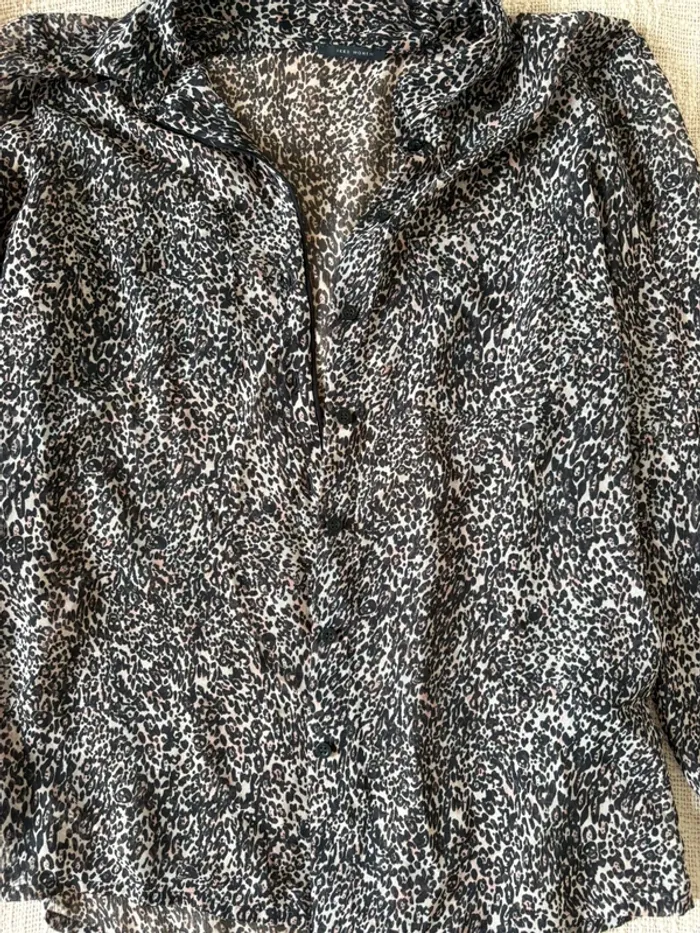 Chemise IKKS, taille 36 léopard - photo numéro 2