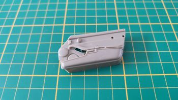 Intérieur porte droite pièce détachée miniature Bburago burago Porsche 911 Carrera 1993 rouge 1/18 1