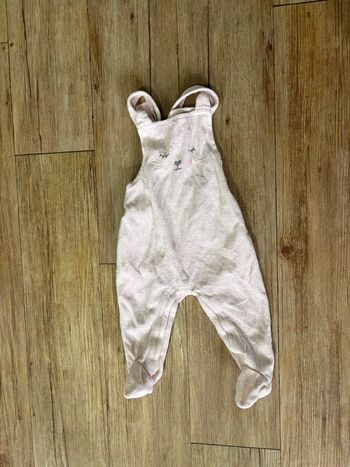 Salopette rose in extenso 68 cm