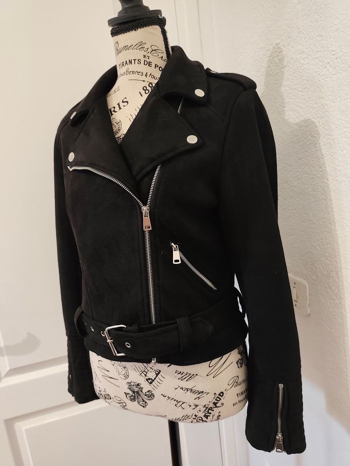 Veste coupe perfecto effet Daim - photo numéro 9