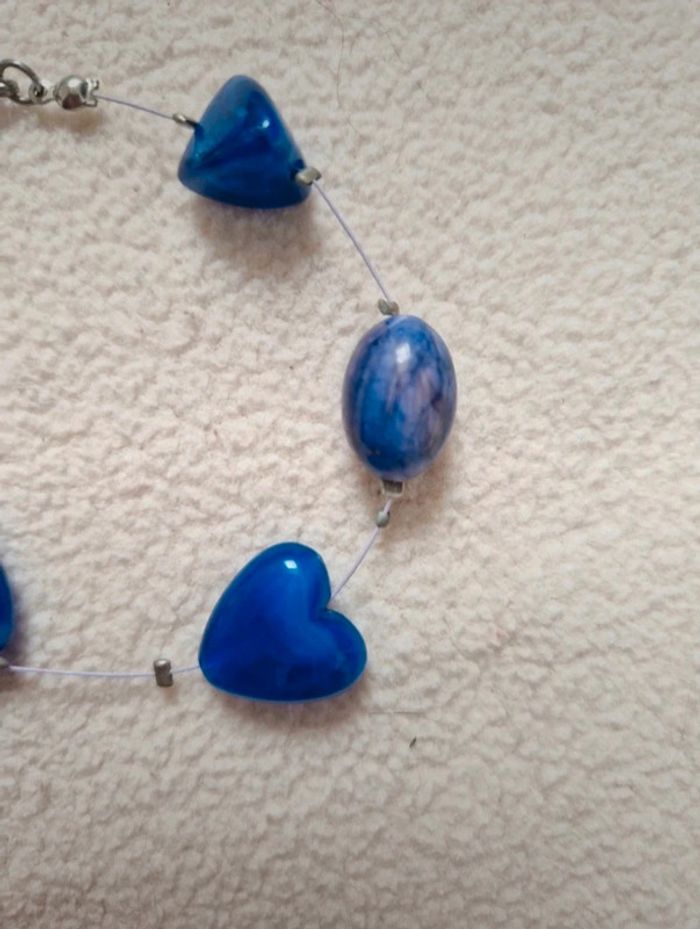 Jolie bracelet avec pierre bleu - photo numéro 2