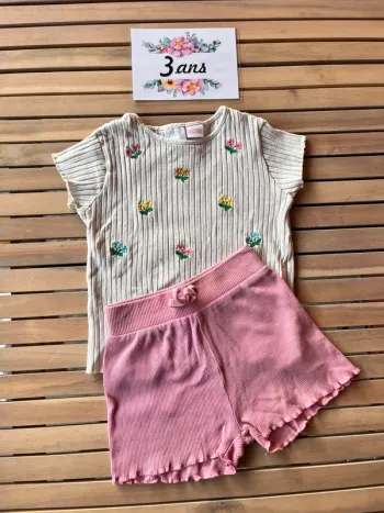 Ensemble côtelé 3 ans