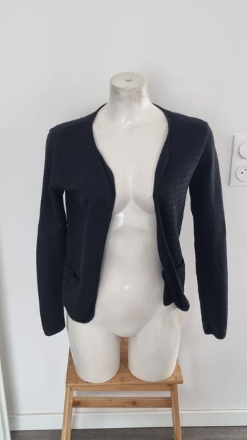 Veste gilet courte noire petit bateau 34/36 