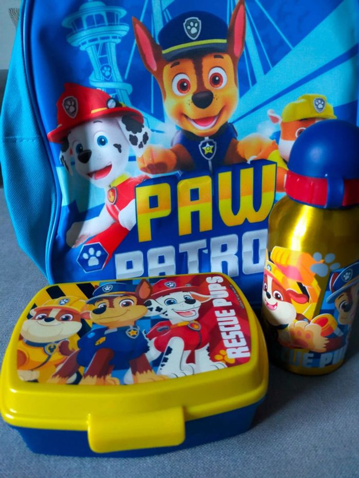 Pack rentrée Paw Patrol – Sac à dos + Boîte à goûter + Gourde - photo numéro 5