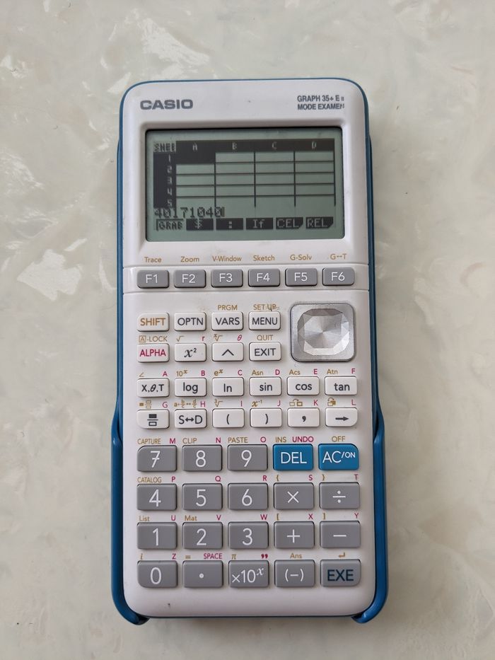 Calculatrice casio Graph 35+E 2, mode examen. - photo numéro 3