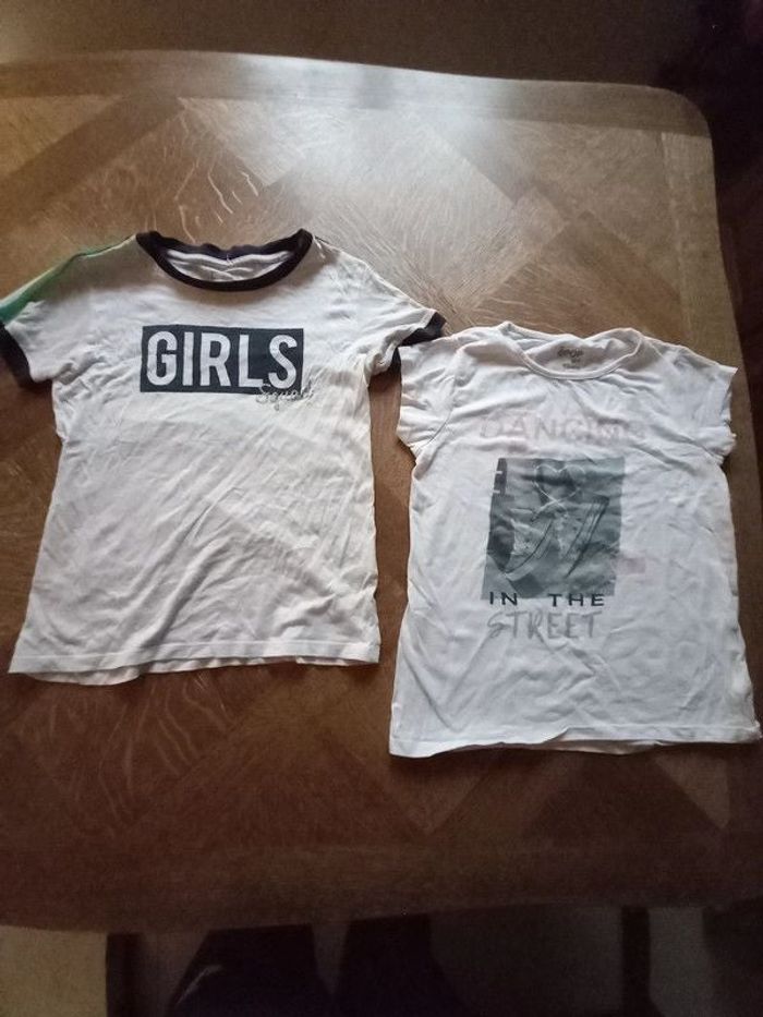 Lot de 2 T-shirts fille 10 ans