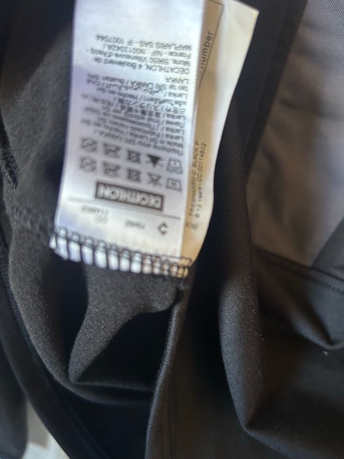 Sous pull thermique noir et gris 12 ans Wedze Decathlon - photo numéro 3