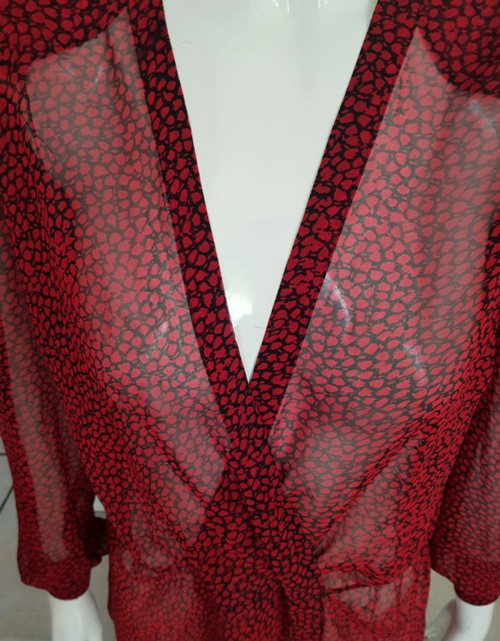 Blouse péplum transparente vintage - photo numéro 2