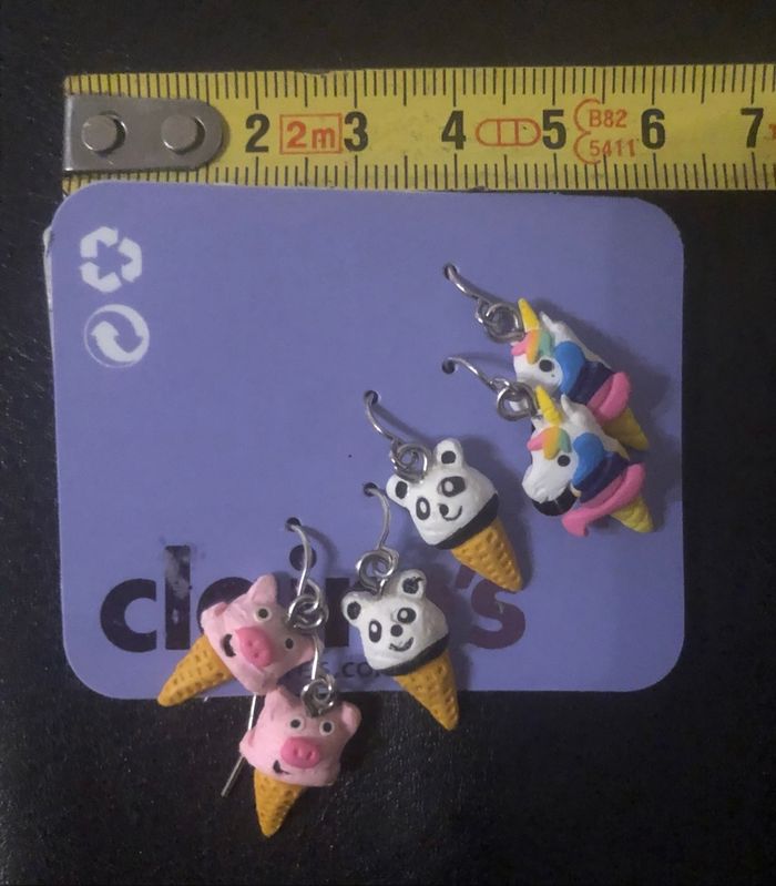 Boucles d’oreilles »Claire’s »fantaisies - photo numéro 3