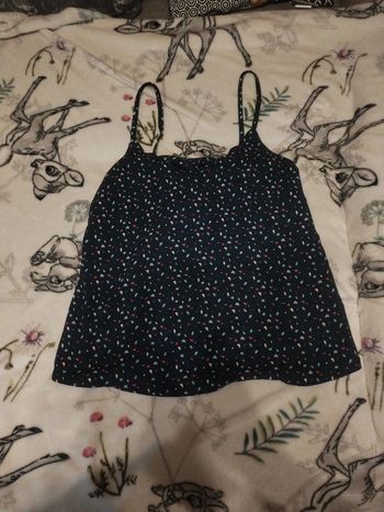 Top femme bretelles marine Kiabi