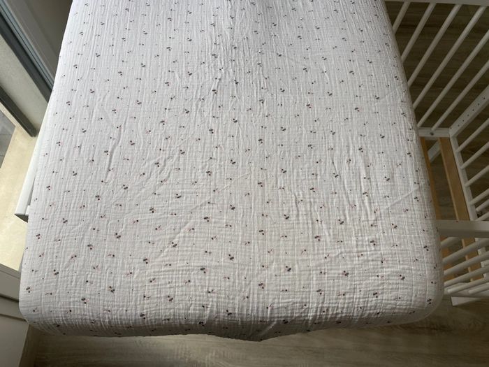 Lot de 2 draps housse Sauthon miss fleur de lune - photo numéro 5