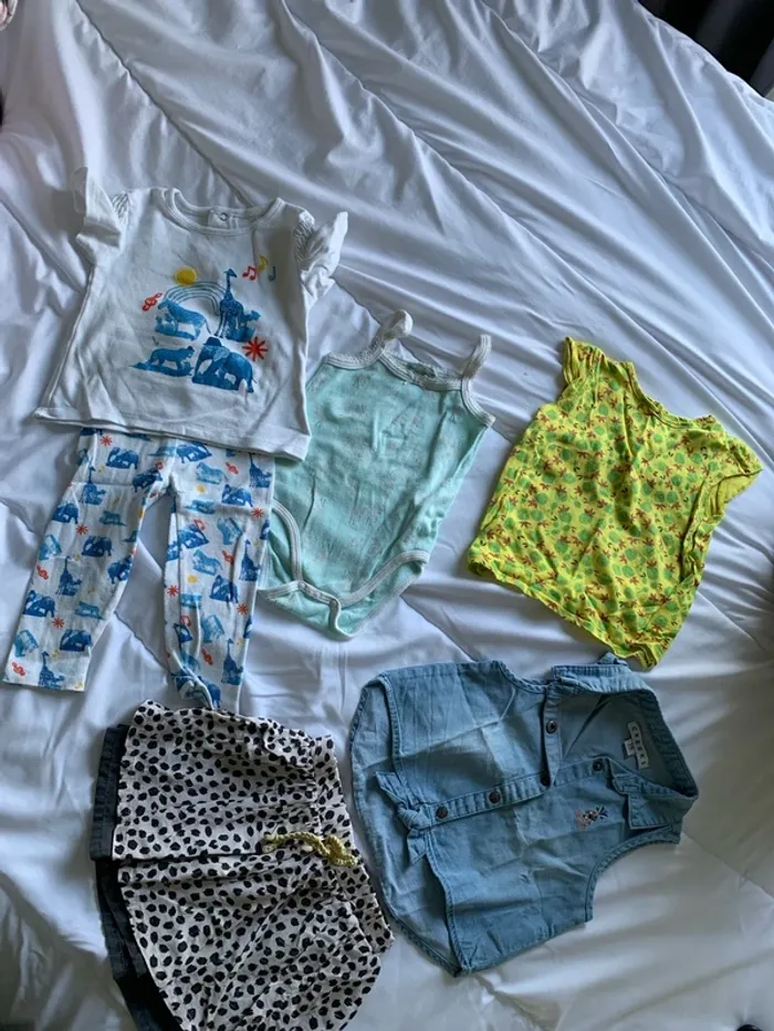 Lot tenues été fille 18 mois