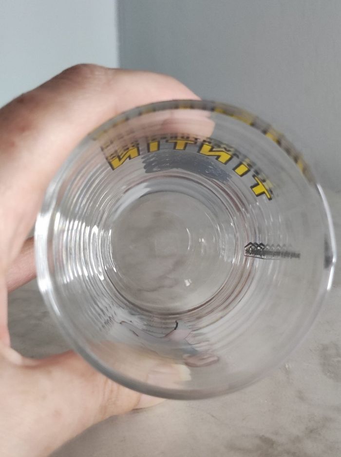 Verre a eau tintin - photo numéro 3