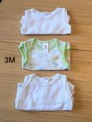 Lot 3bodys SM garçon 3M - lucieju3ETEG