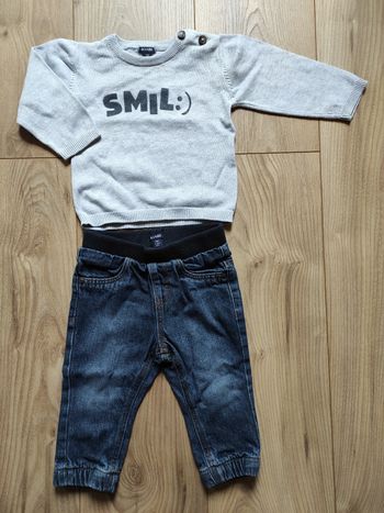 Ensemble pull+jean 12 mois Kiabi