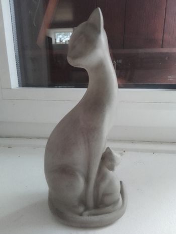 Statue  chat et chaton