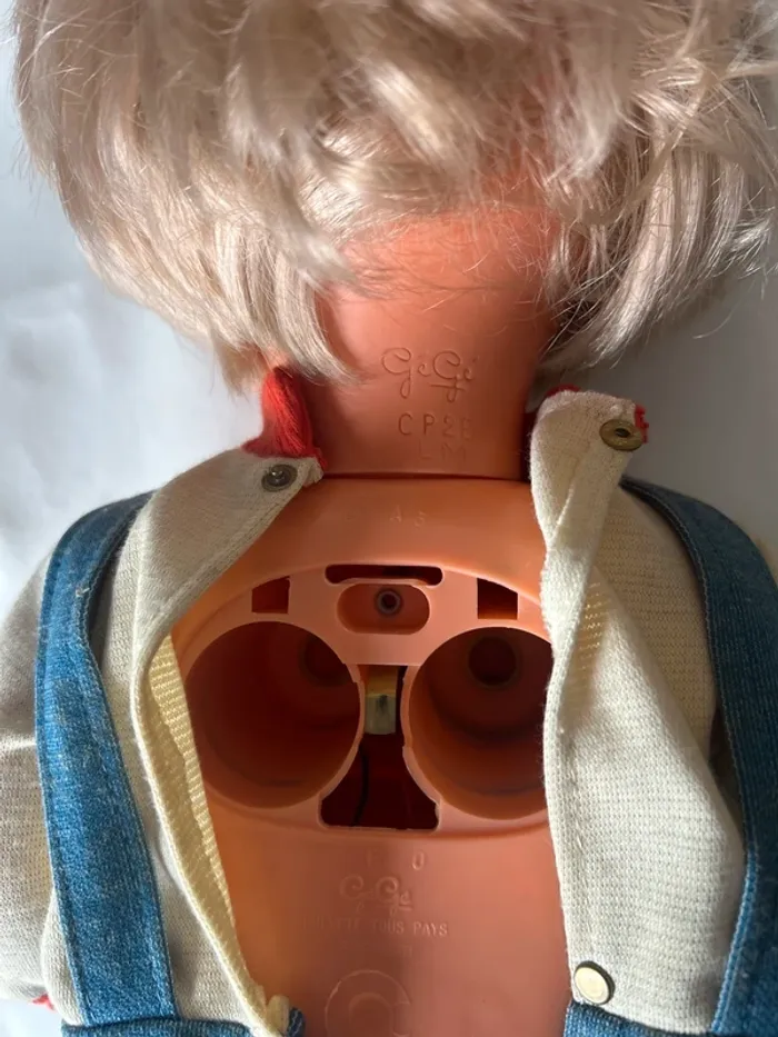 Poupon Gégé mécanique vintage avec tenue - photo numéro 2
