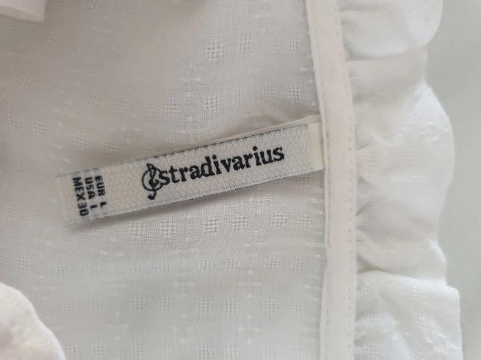 Stradivarius chemiser blanc taille L - photo numéro 9