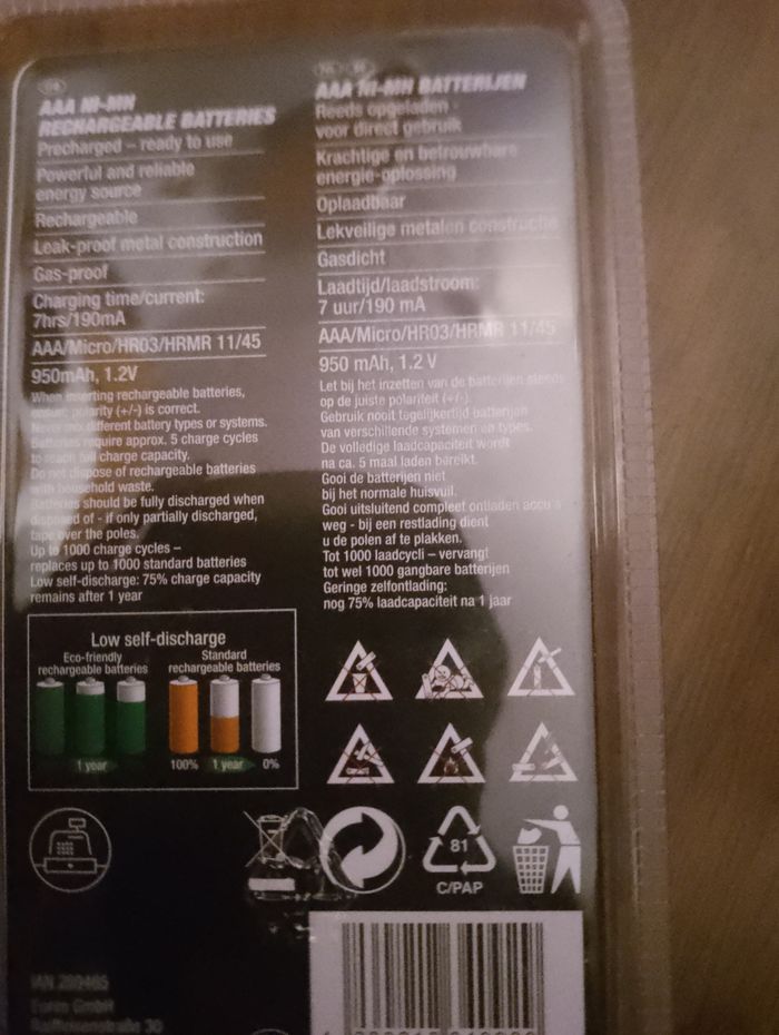 Pile rechargeable Tronic neuf AA où AAA - photo numéro 7