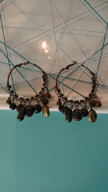 Boucles d'oreilles créoles fantaisie