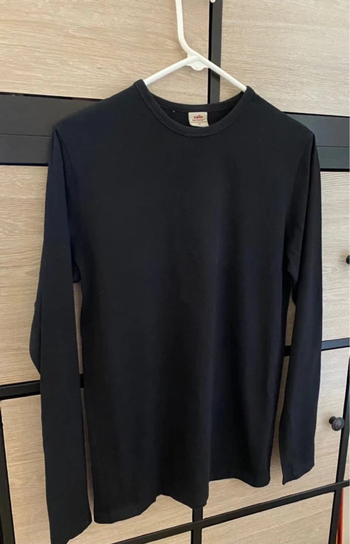 T-shirt manches longues Celio taille M - photo numéro 3