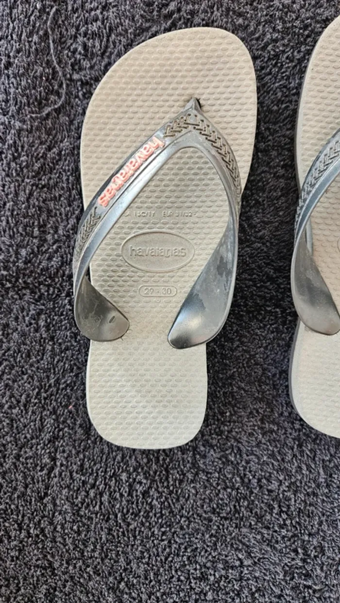 Havaianas - Tong - Gris - Taille : 29-30 - photo numéro 6