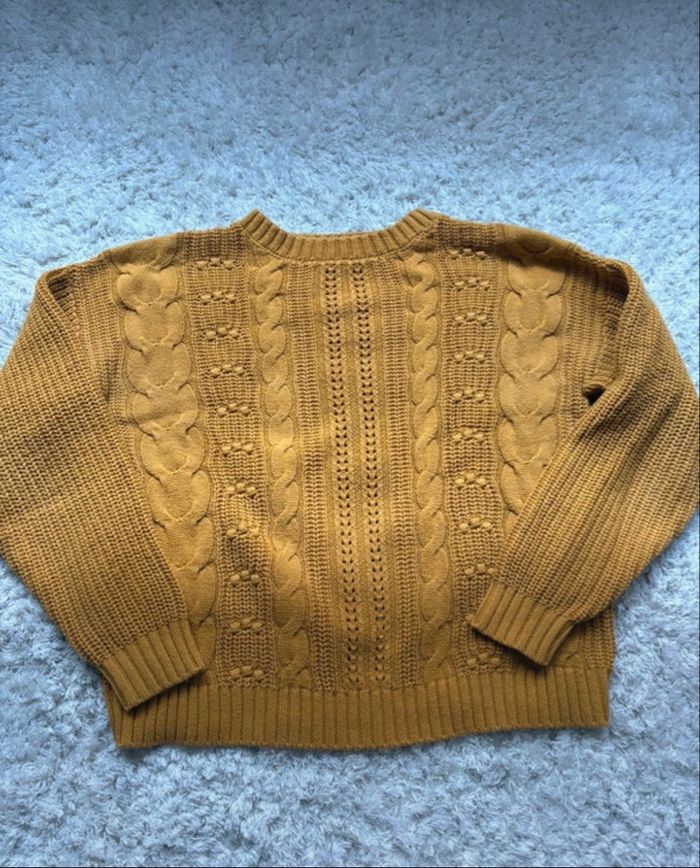Pull en laine moutarde cosy 💛 parfait pour l’hiver - photo numéro 1