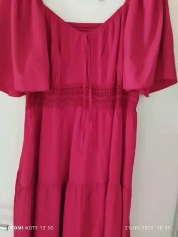 Robe longue rouge
